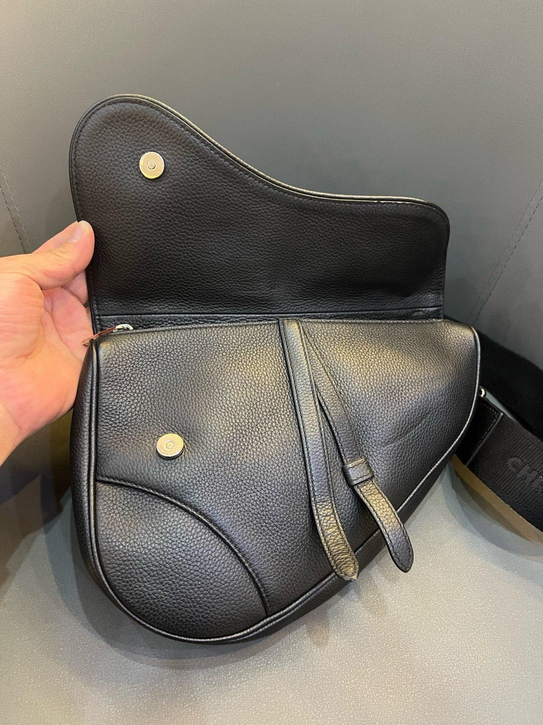 Dior - Saddle - Leather - Black