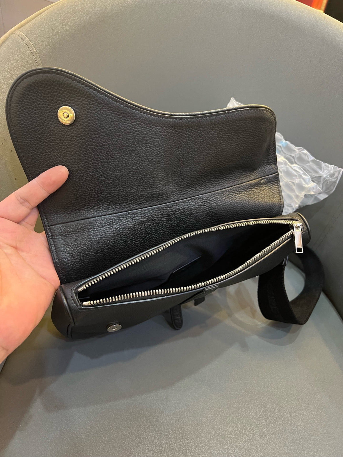 Dior - Saddle - Leather - Black
