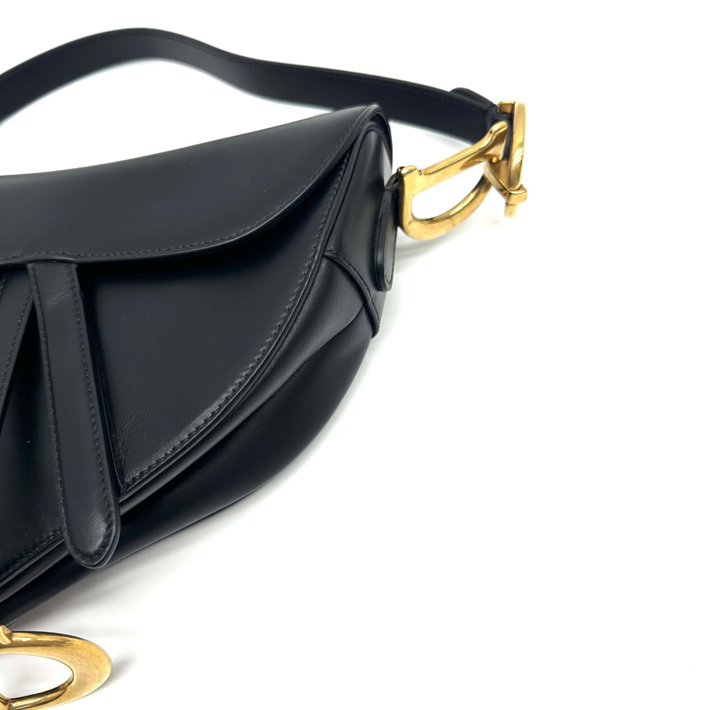 Dior - Saddle - Leather - Black - (Large)