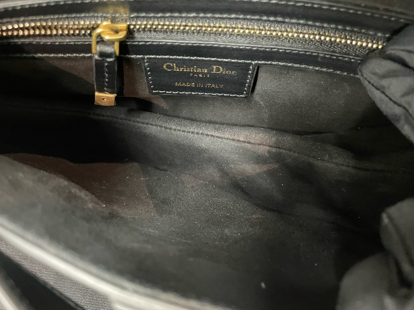 Dior - Saddle - Leather - Black - (Large)