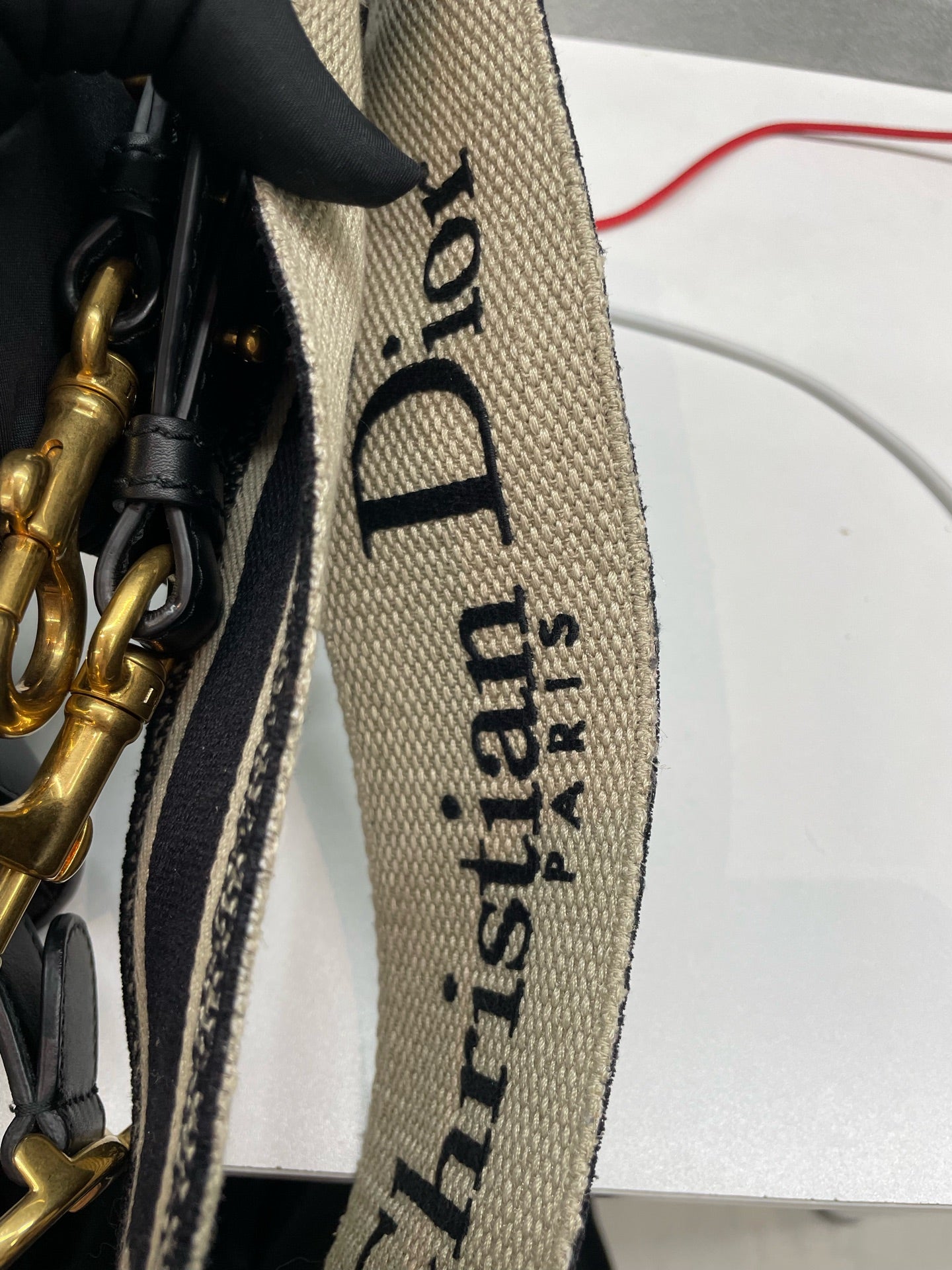 Dior - Saddle - Leather - Black - (Large)