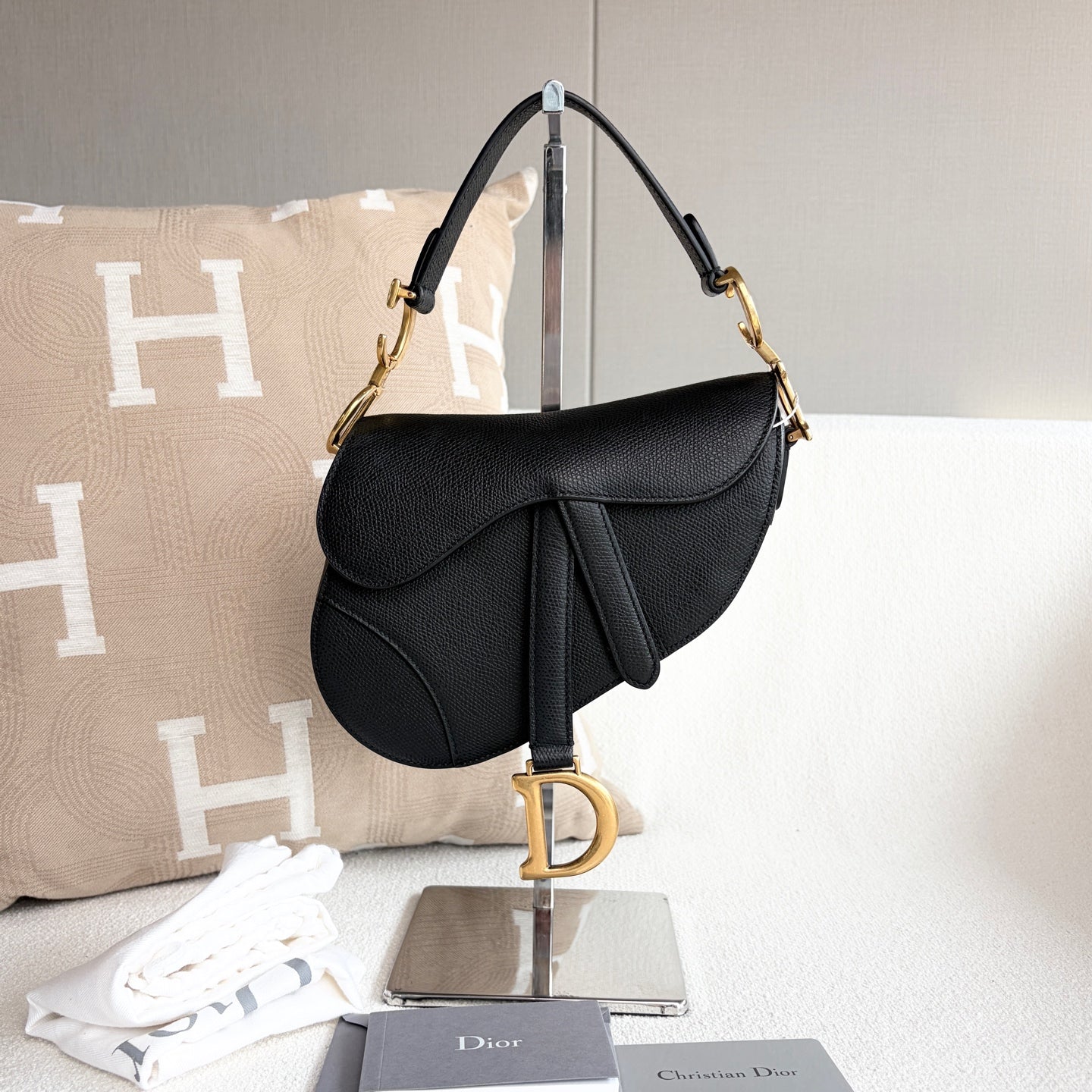Dior - Saddle - Leather - Black - (small)