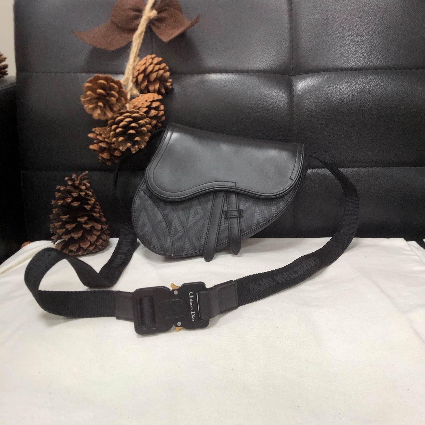 Dior - Saddle - Leather - Black - (small)