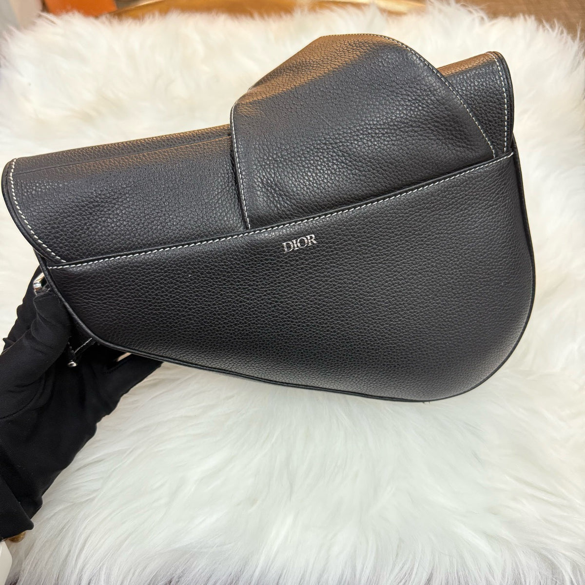 Dior - Saddle - Leather - Black - (small)