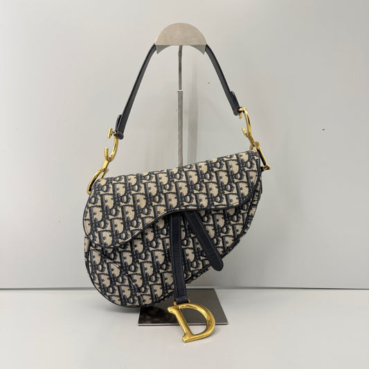 Dior - Saddle - Leather - Blue - (Medium)