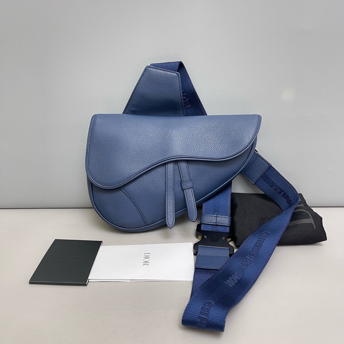 Dior - Saddle - Leather - Blue - (small)