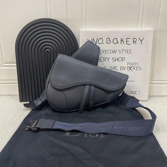 Dior - Saddle - Leather - Blue - (small)