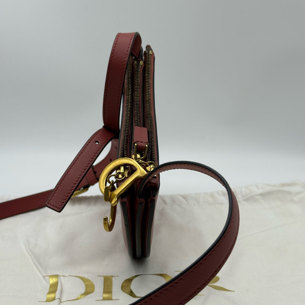 Dior - Saddle - Leather - Burgundy