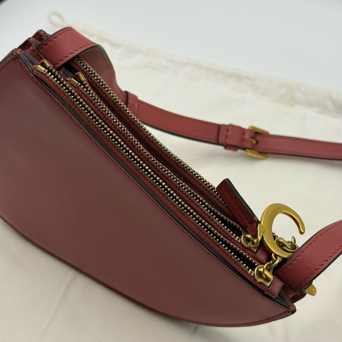 Dior - Saddle - Leather - Burgundy