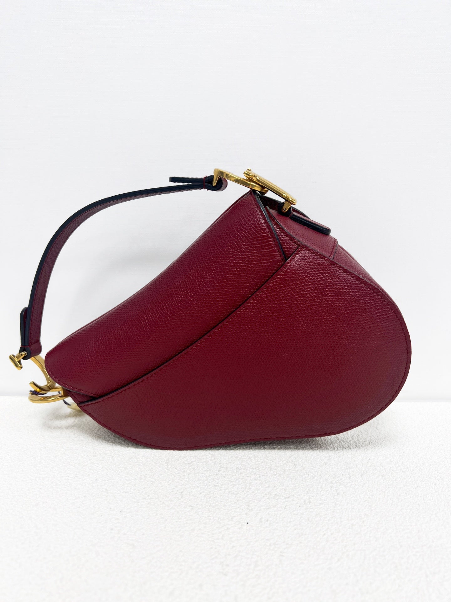 Dior - Saddle - Leather - Burgundy - (mini)