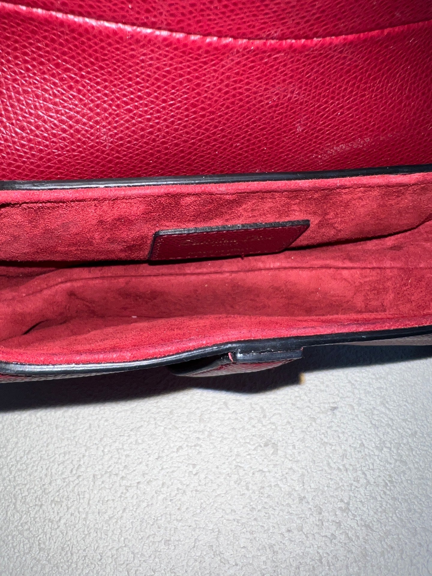 Dior - Saddle - Leather - Burgundy - (mini)