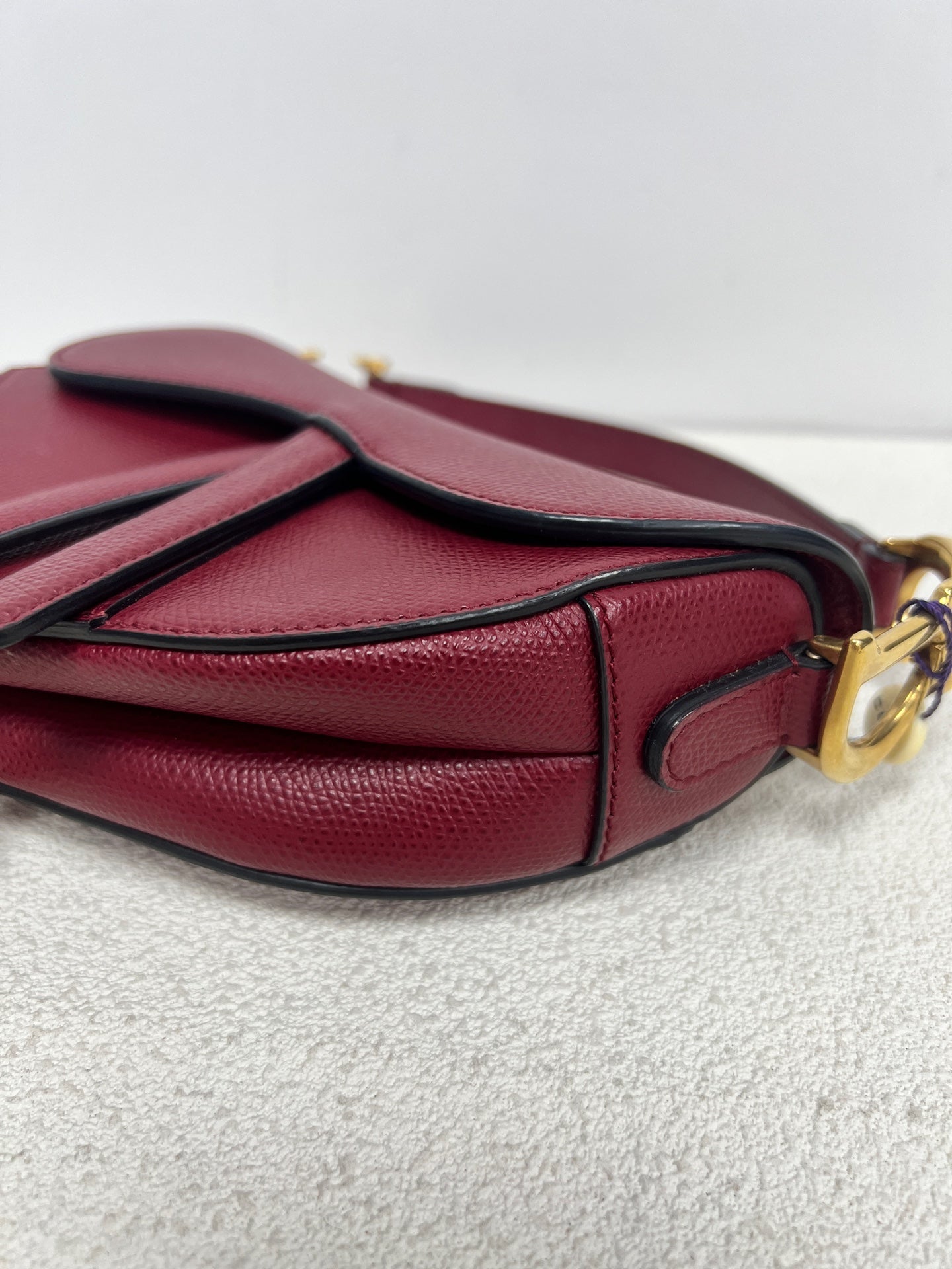 Dior - Saddle - Leather - Burgundy - (mini)