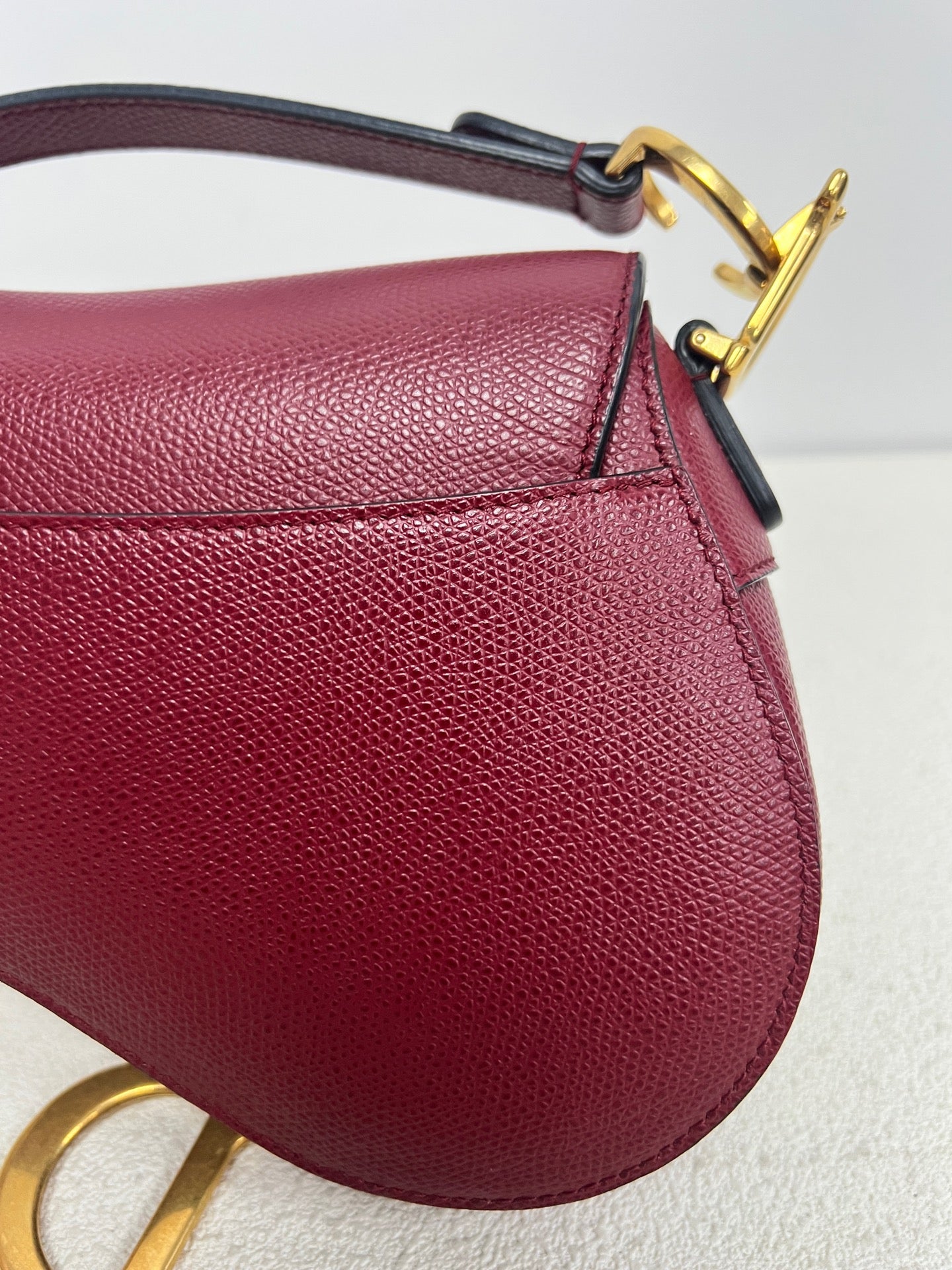 Dior - Saddle - Leather - Burgundy - (mini)