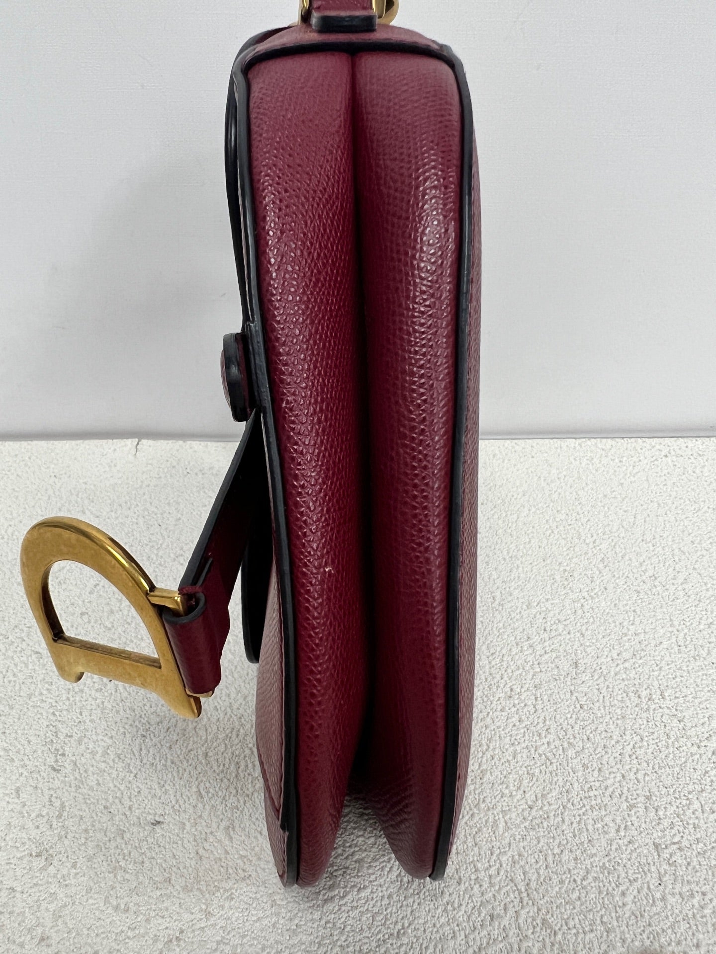 Dior - Saddle - Leather - Burgundy - (mini)