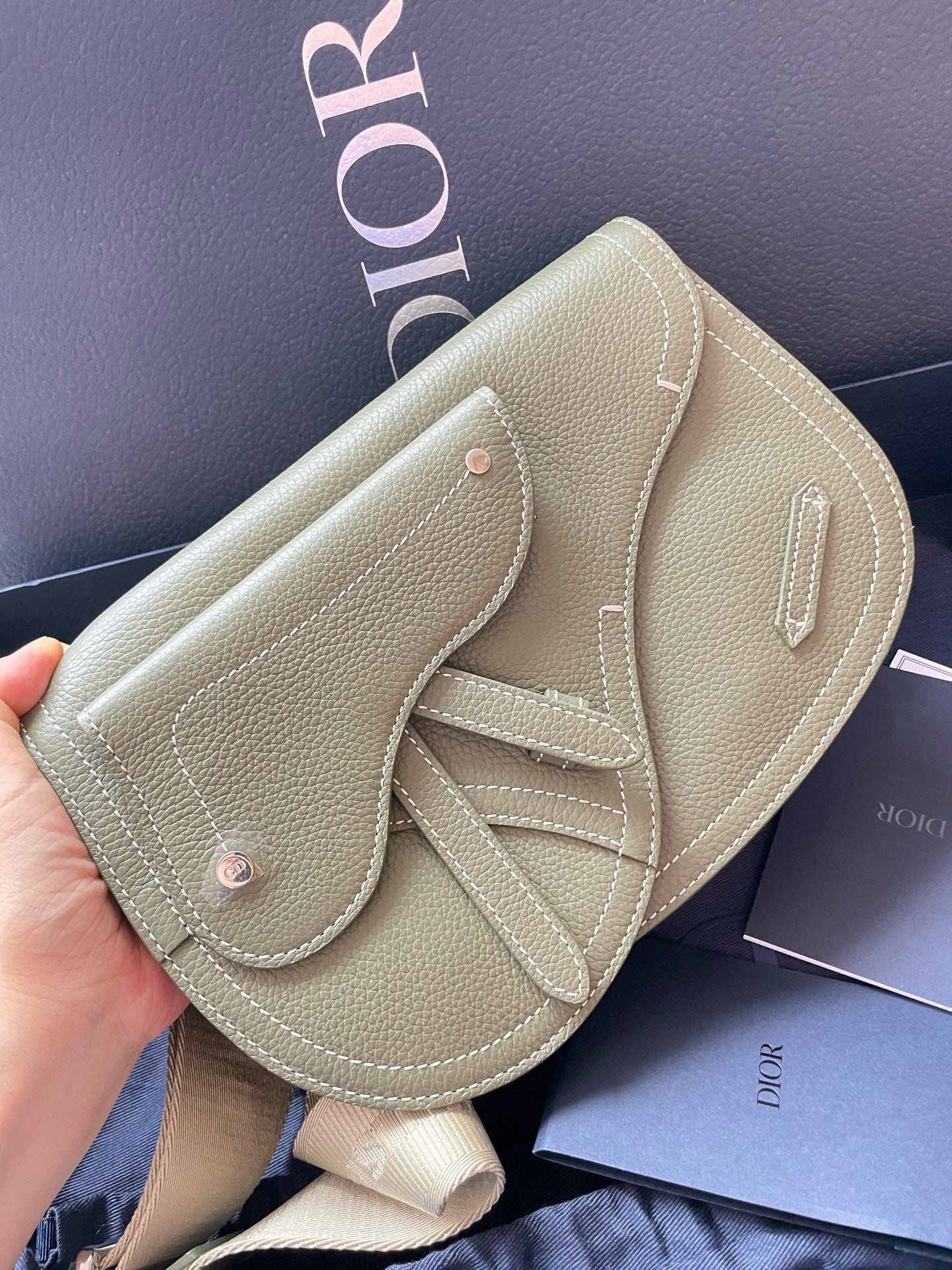 Dior - Saddle - Leather - Green - (mini)