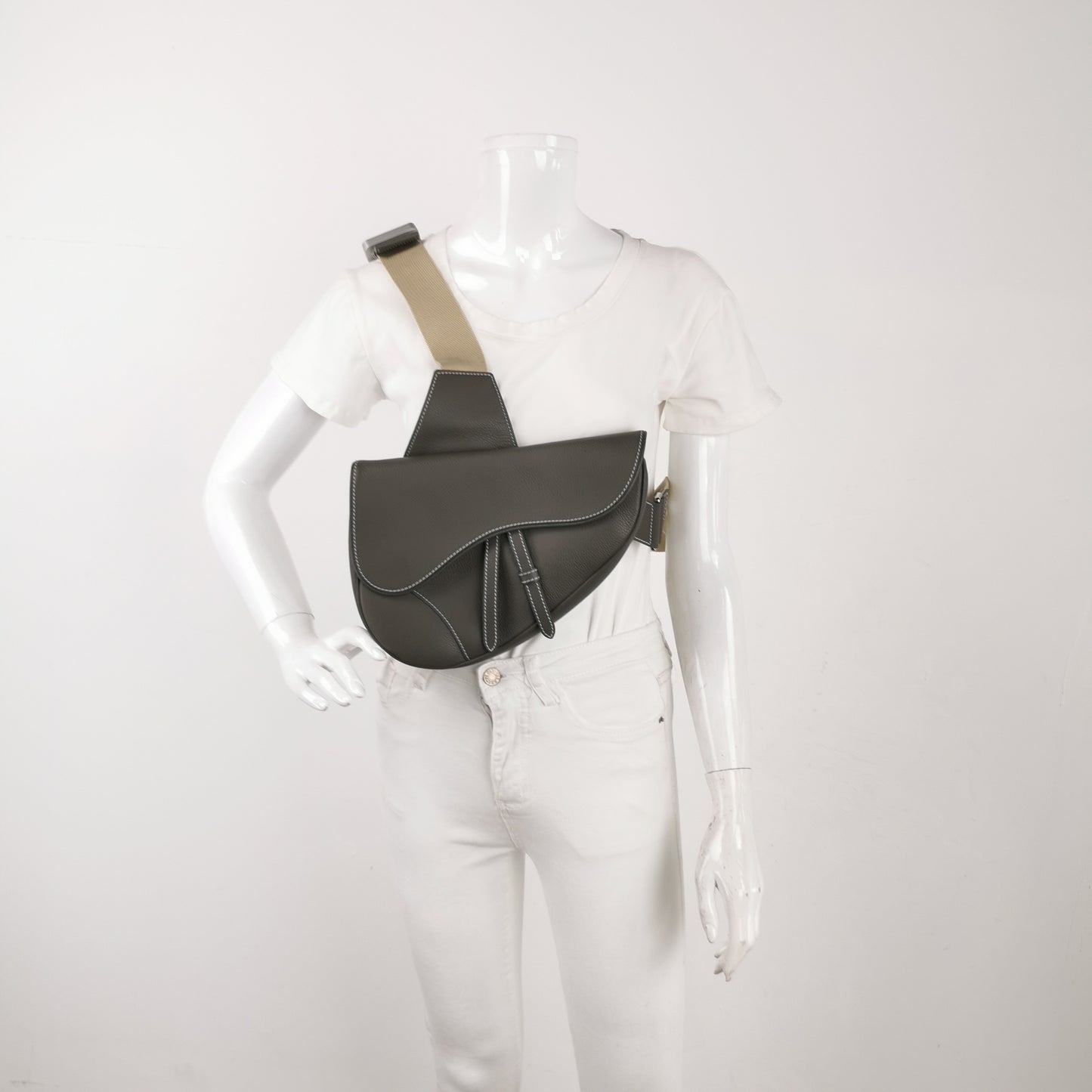 Dior - Saddle - Leather - Grey - (medium)