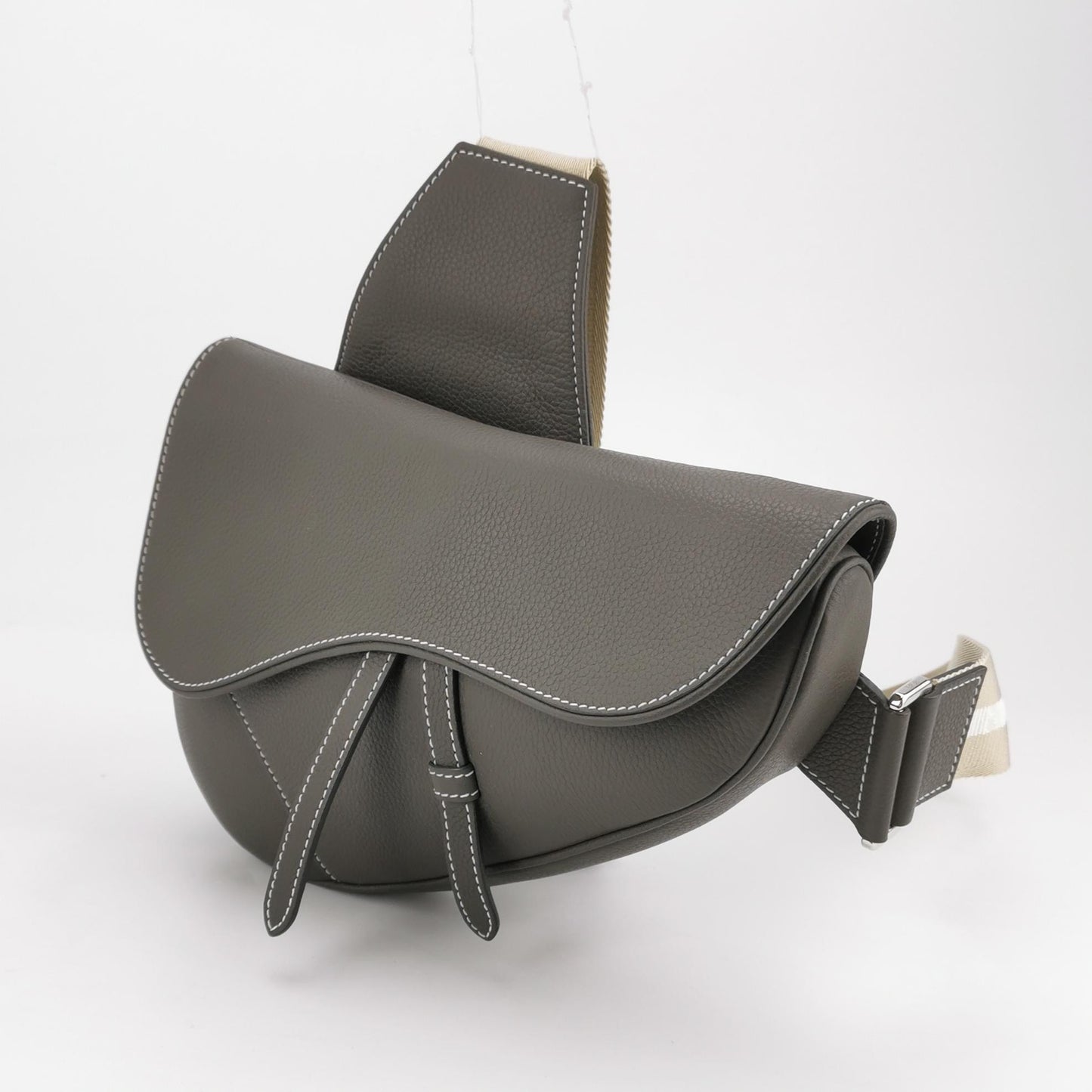 Dior - Saddle - Leather - Grey - (Small)
