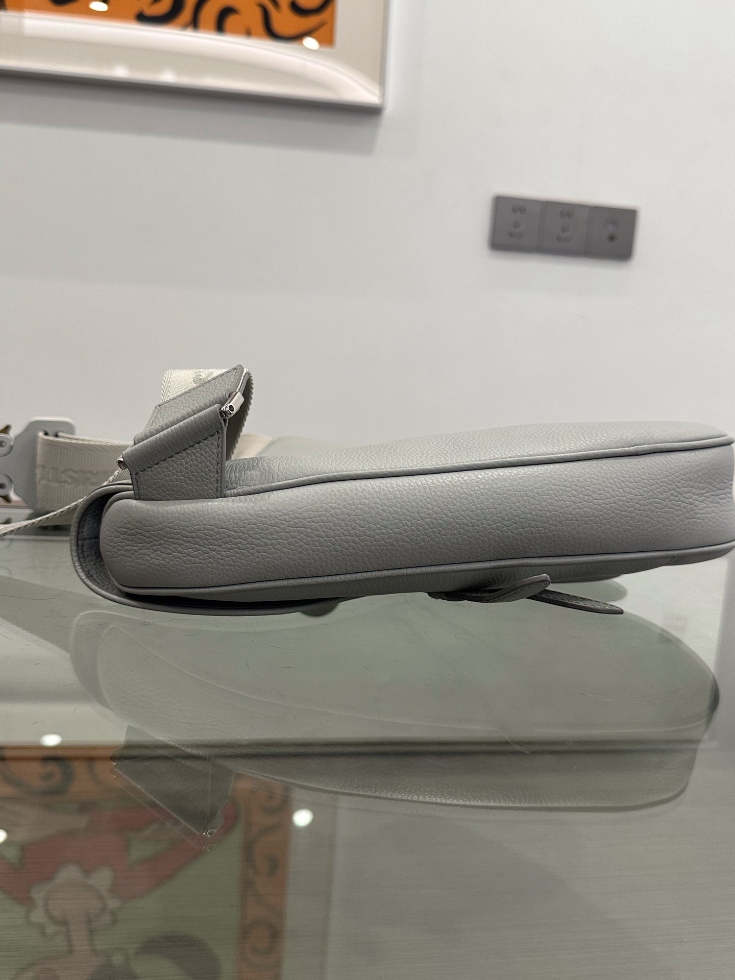 Dior - Saddle - Leather - Grey - (small)