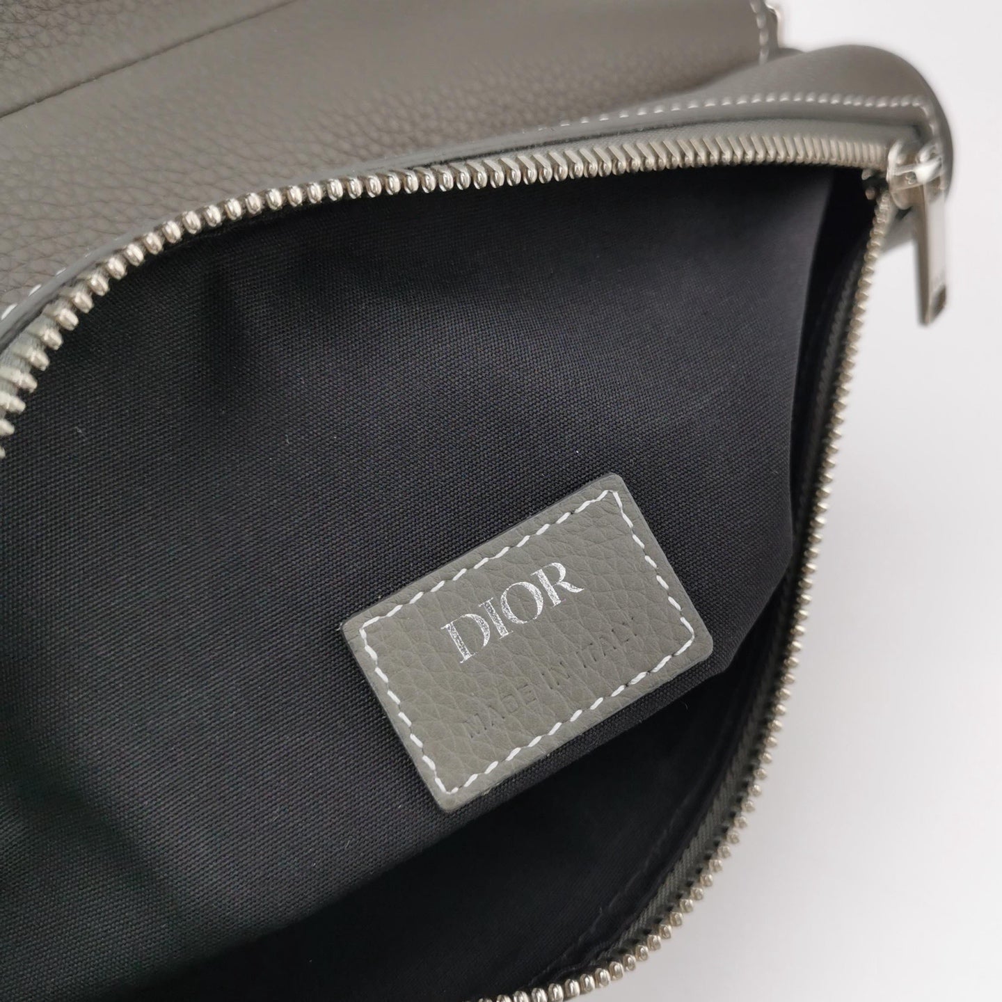 Dior - Saddle - Leather - Grey - (Small)