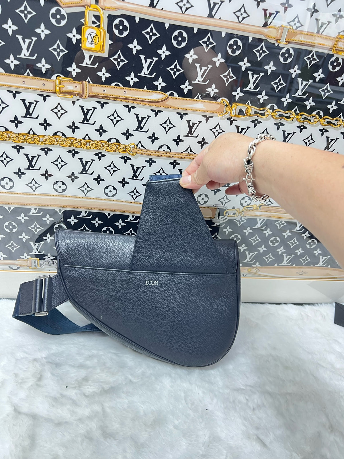 Dior - Saddle - Leather - Navy