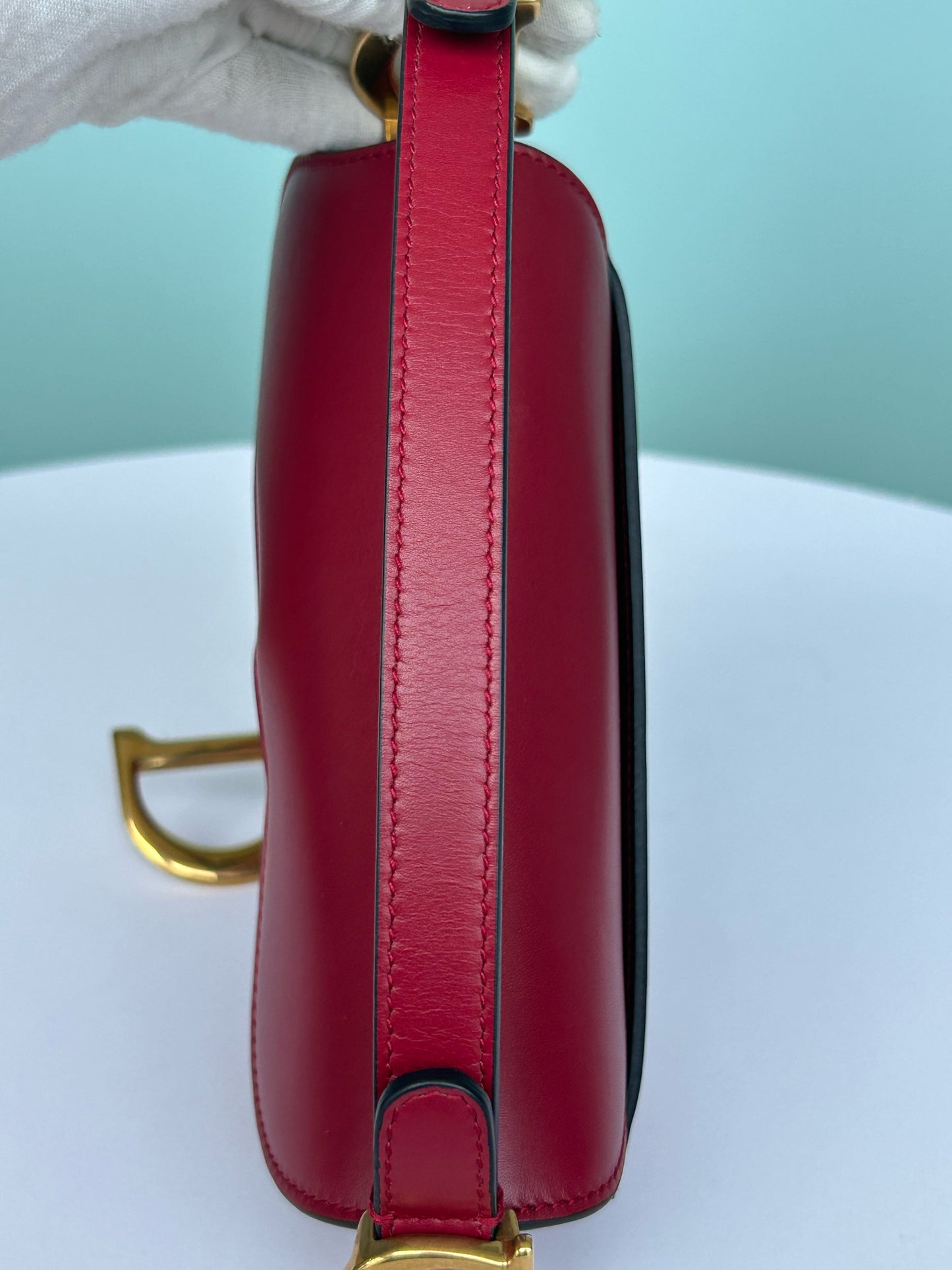 Dior - Saddle - Leather - Red - (small)