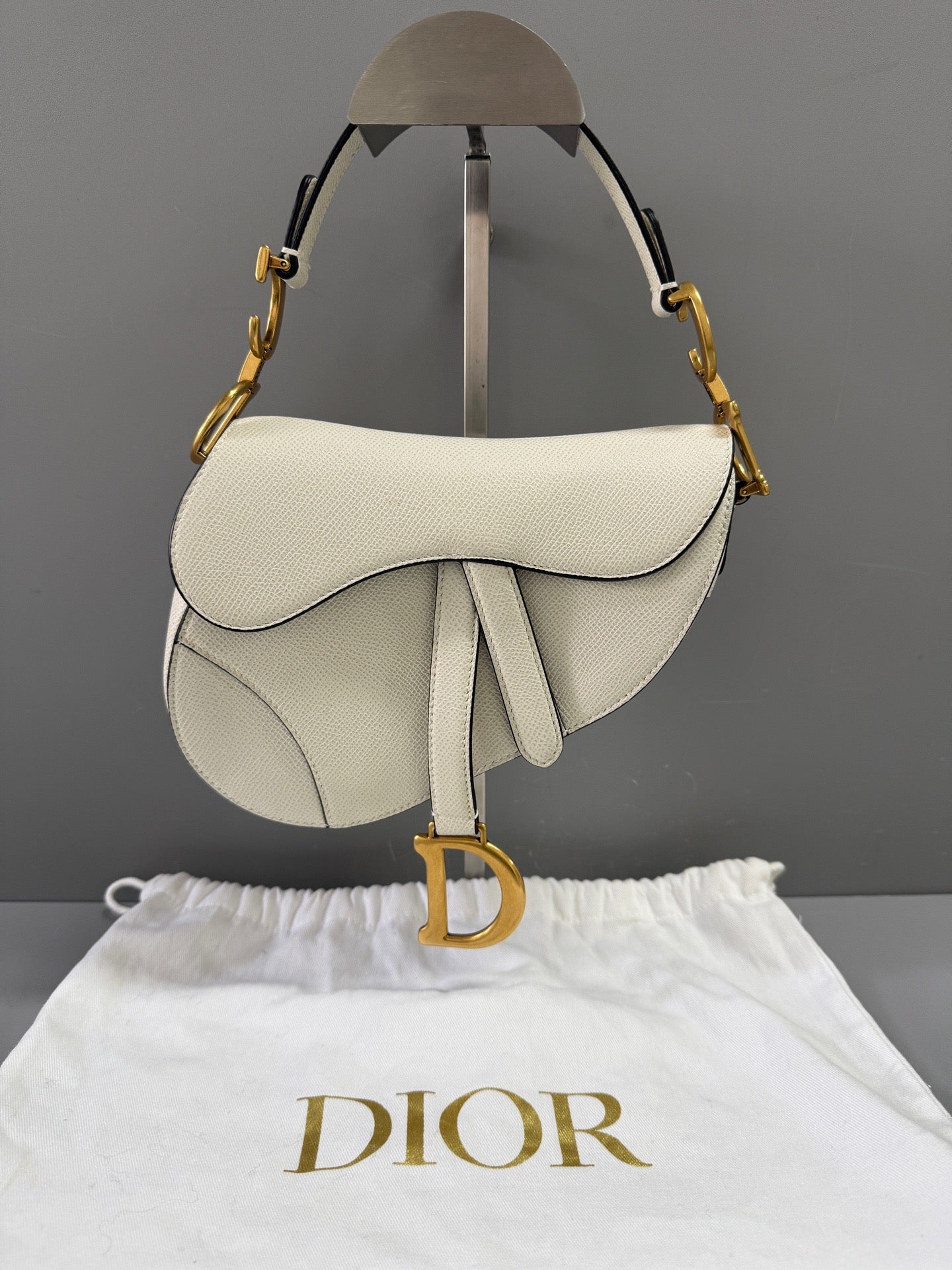 Dior - Saddle - Leather - White - (small)