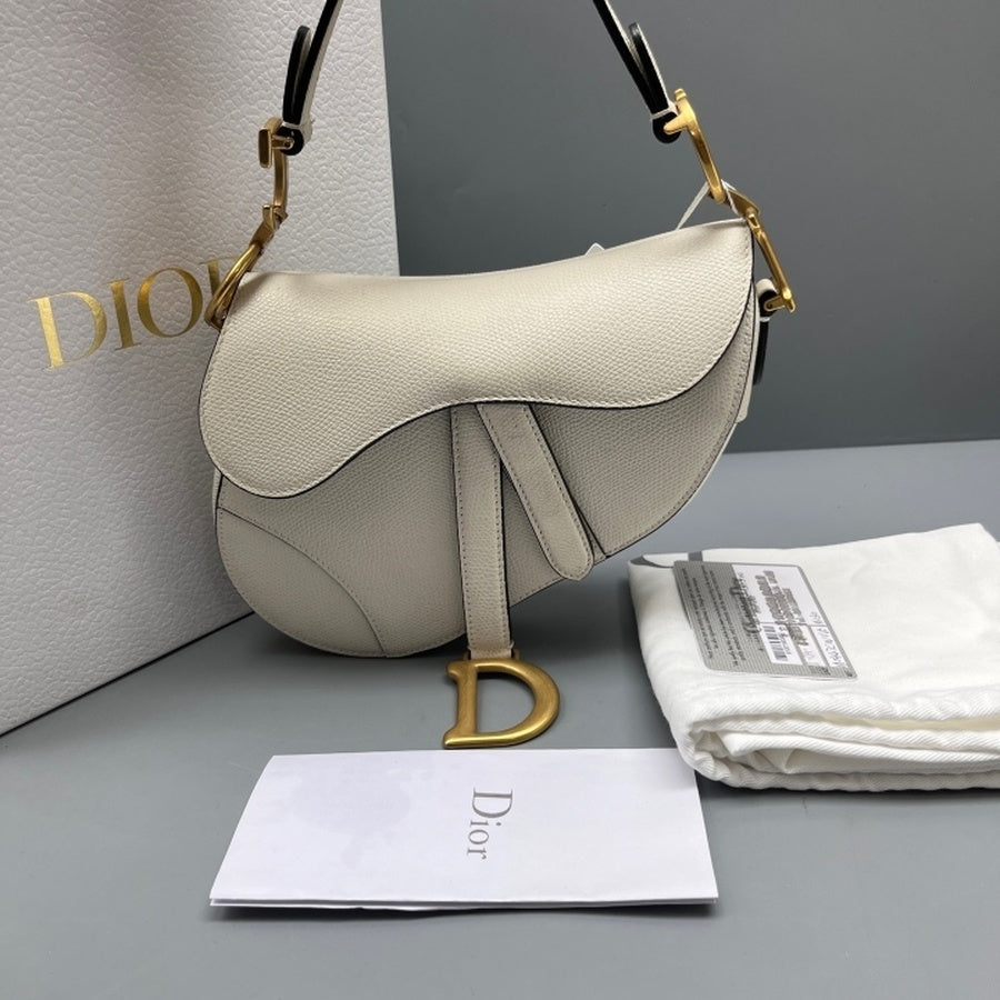 Dior - Saddle - Leather - White - (small)