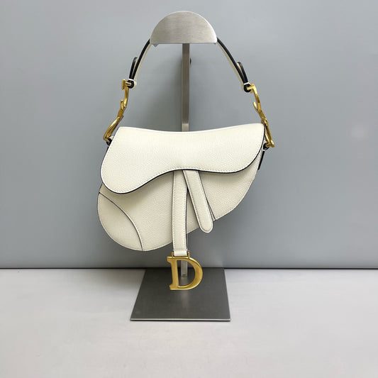 Dior - Saddle - Leather - White - (small)