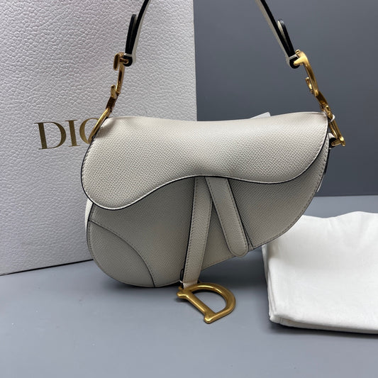 Dior - Saddle - Leather - White - (small)