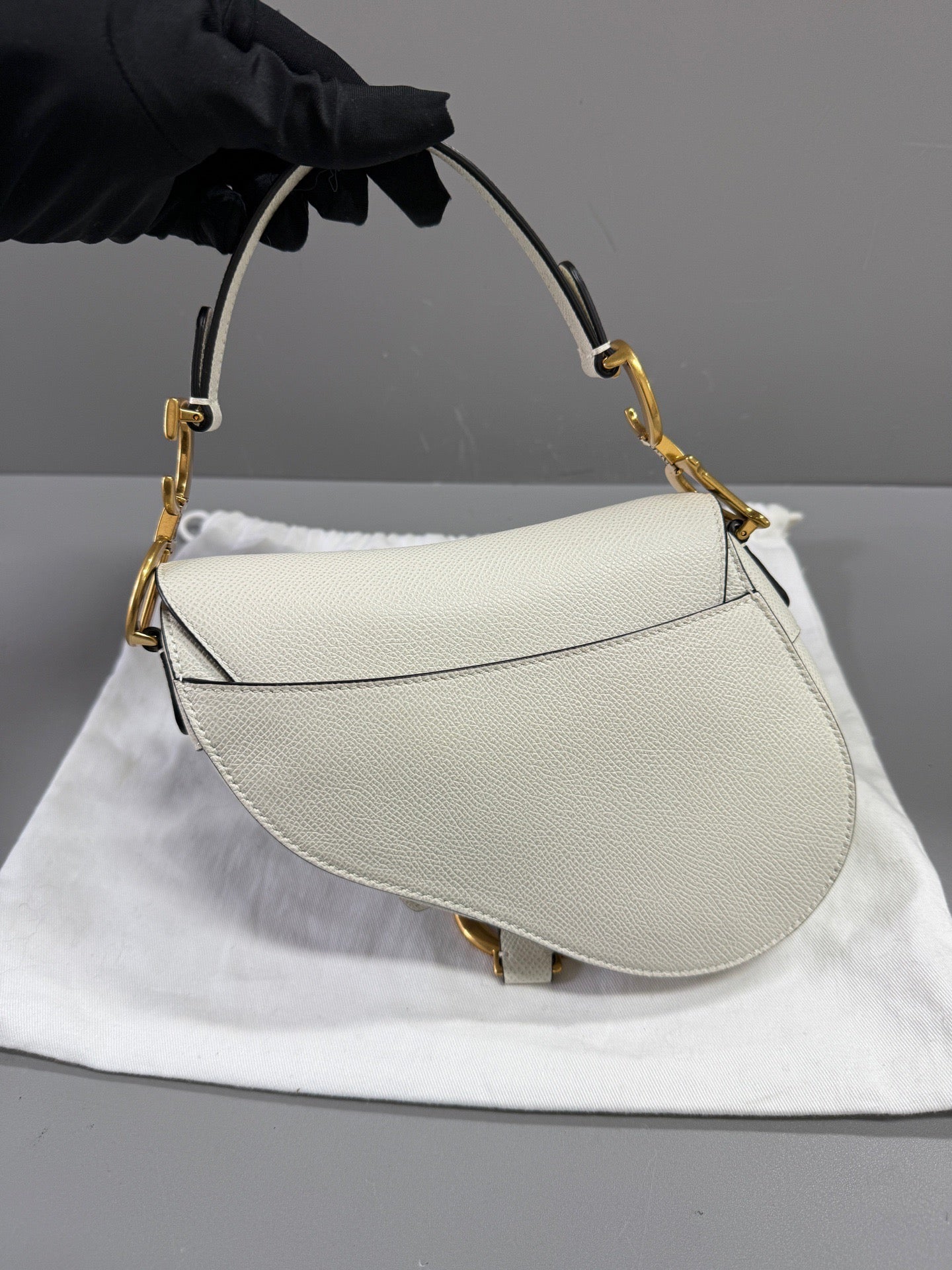 Dior - Saddle - Leather - White - (small)