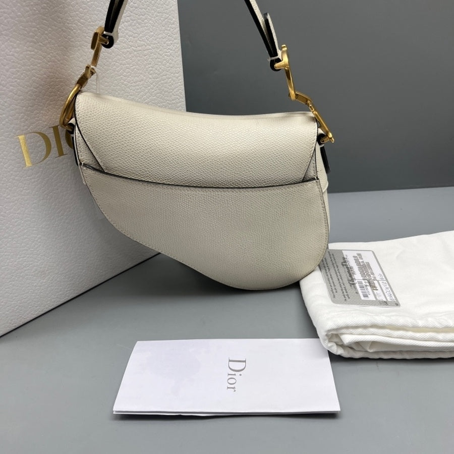 Dior - Saddle - Leather - White - (small)