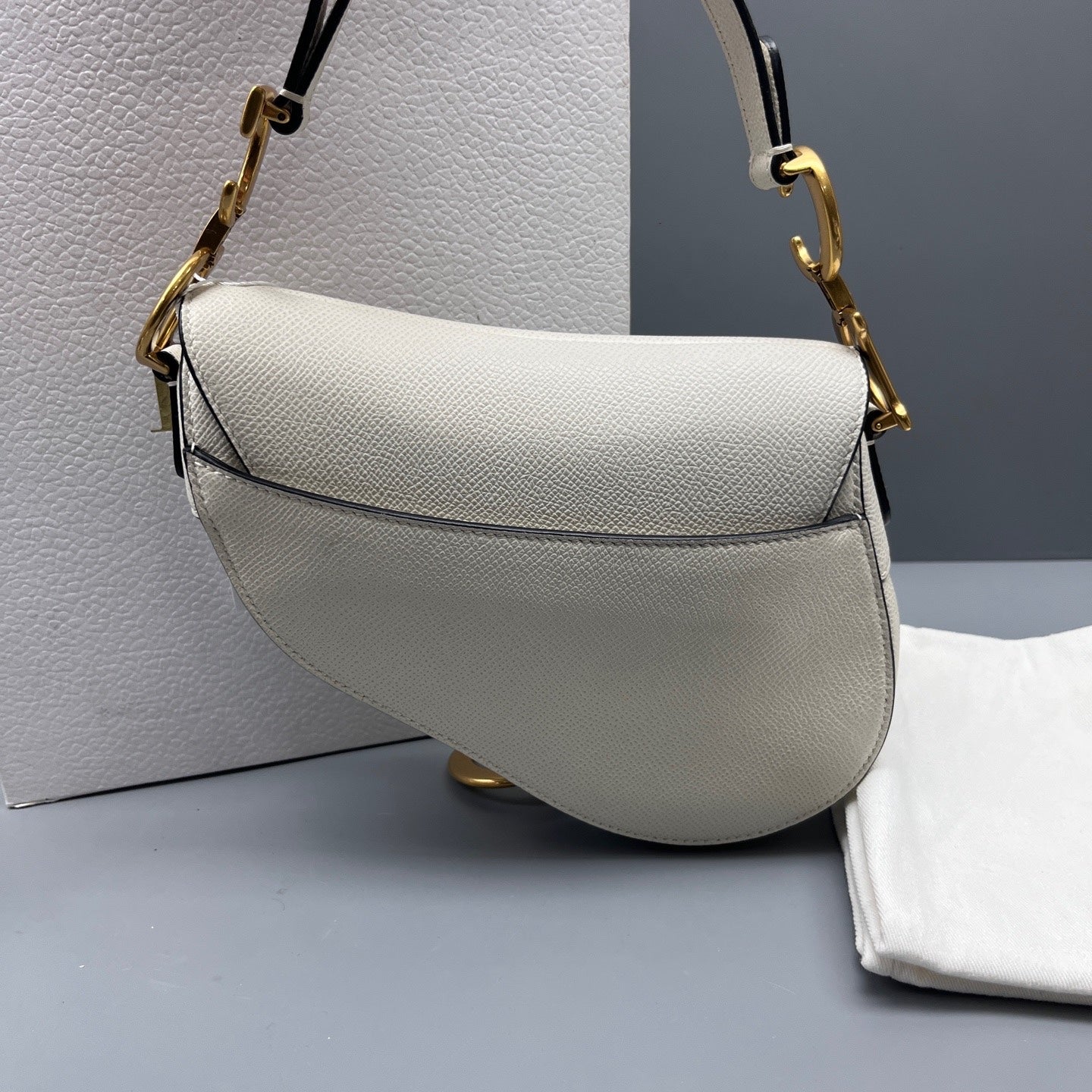 Dior - Saddle - Leather - White - (small)