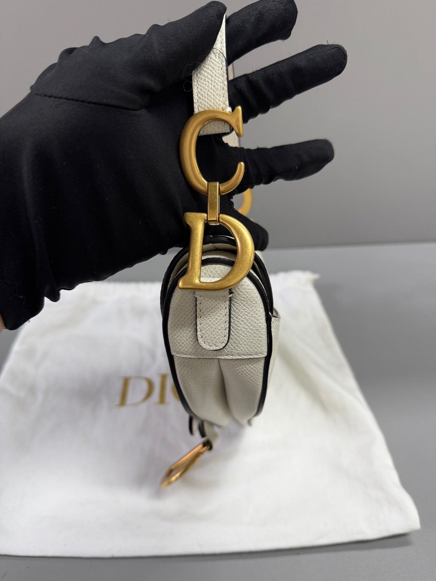 Dior - Saddle - Leather - White - (small)