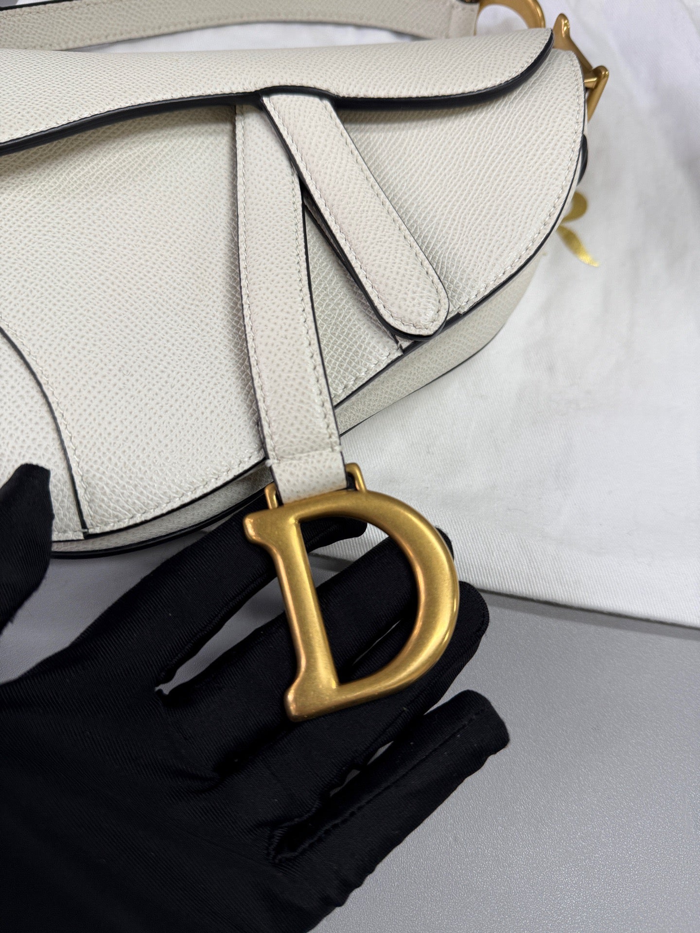 Dior - Saddle - Leather - White - (small)