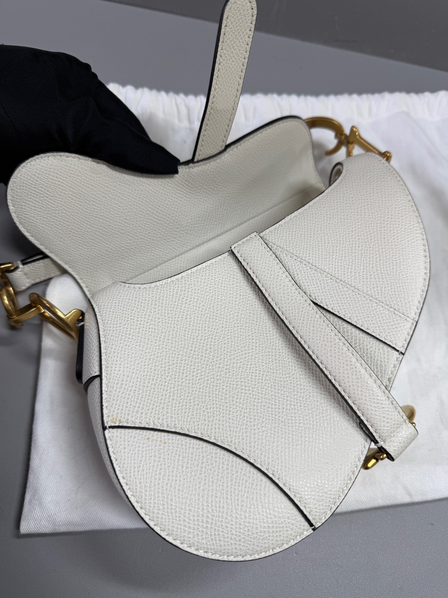 Dior - Saddle - Leather - White - (small)