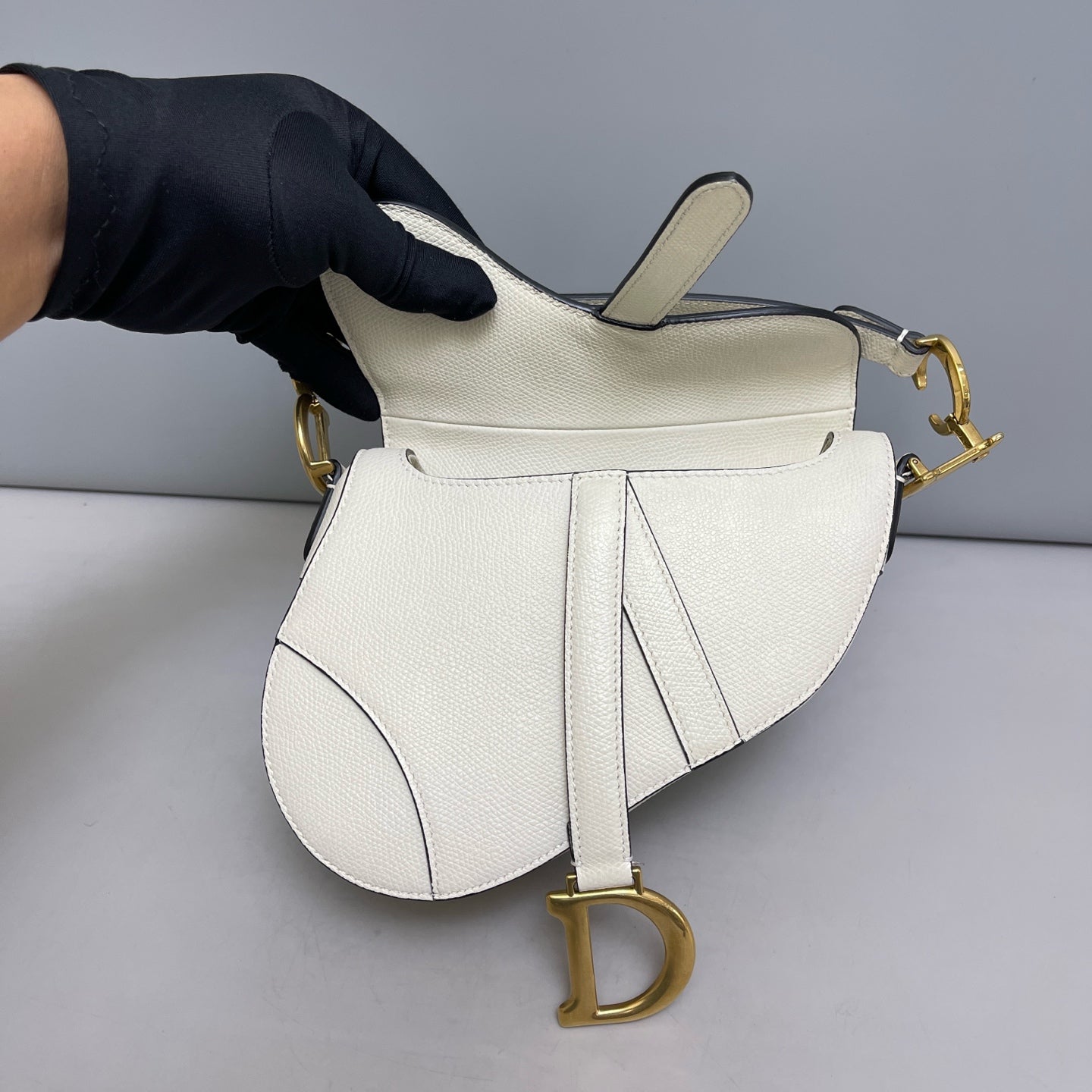 Dior - Saddle - Leather - White - (small)