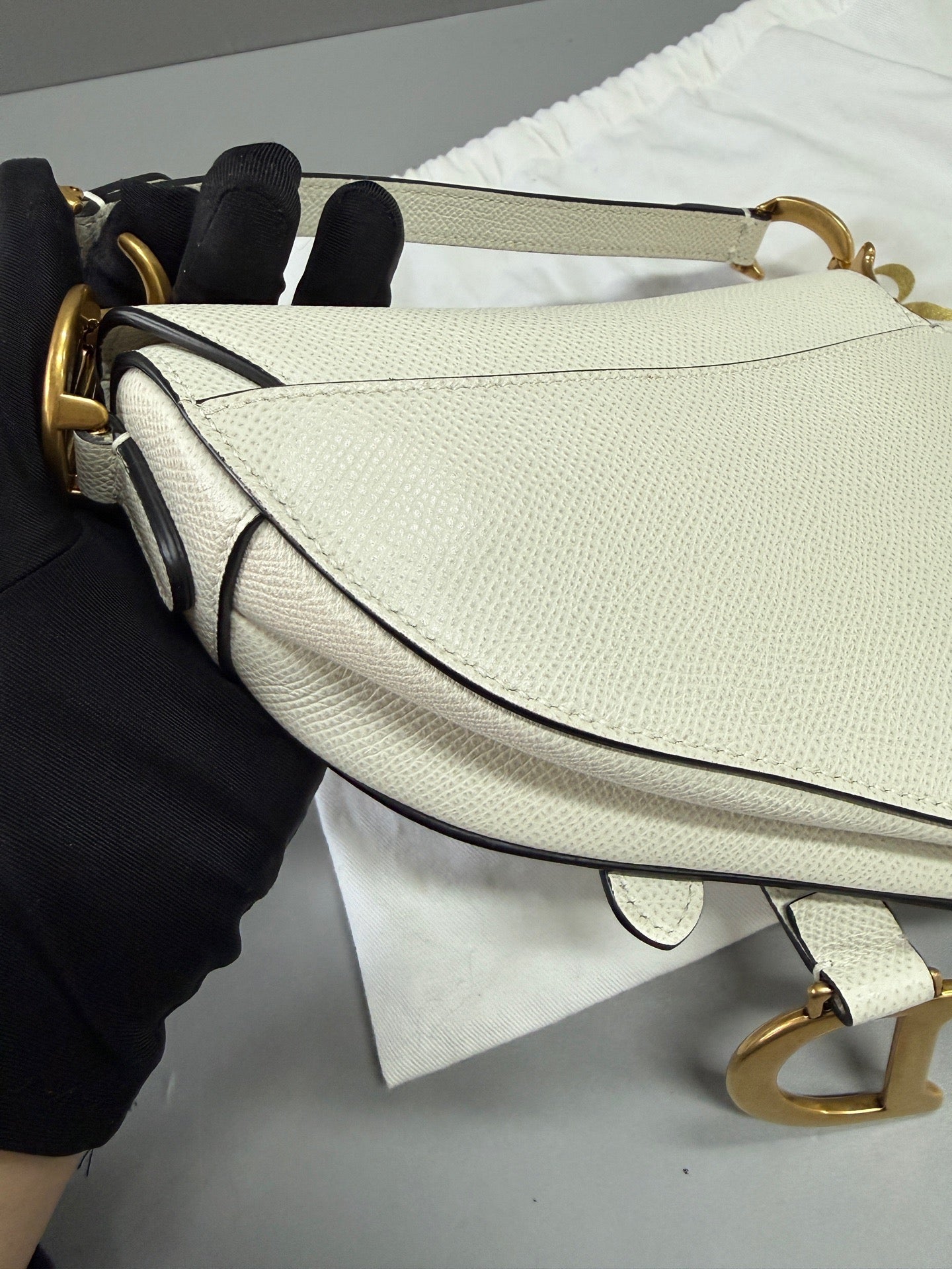 Dior - Saddle - Leather - White - (small)