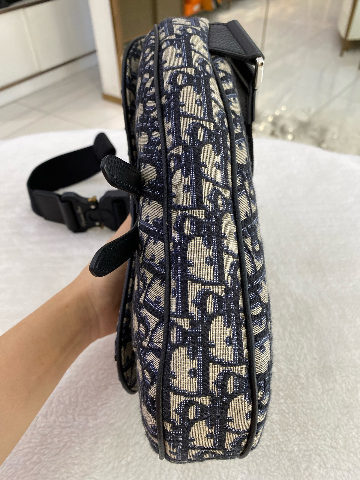 Dior - Saddle Medium - Cloth - Blue - (medium)