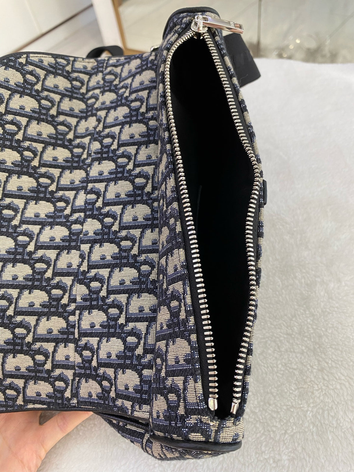 Dior - Saddle Medium - Cloth - Blue - (medium)