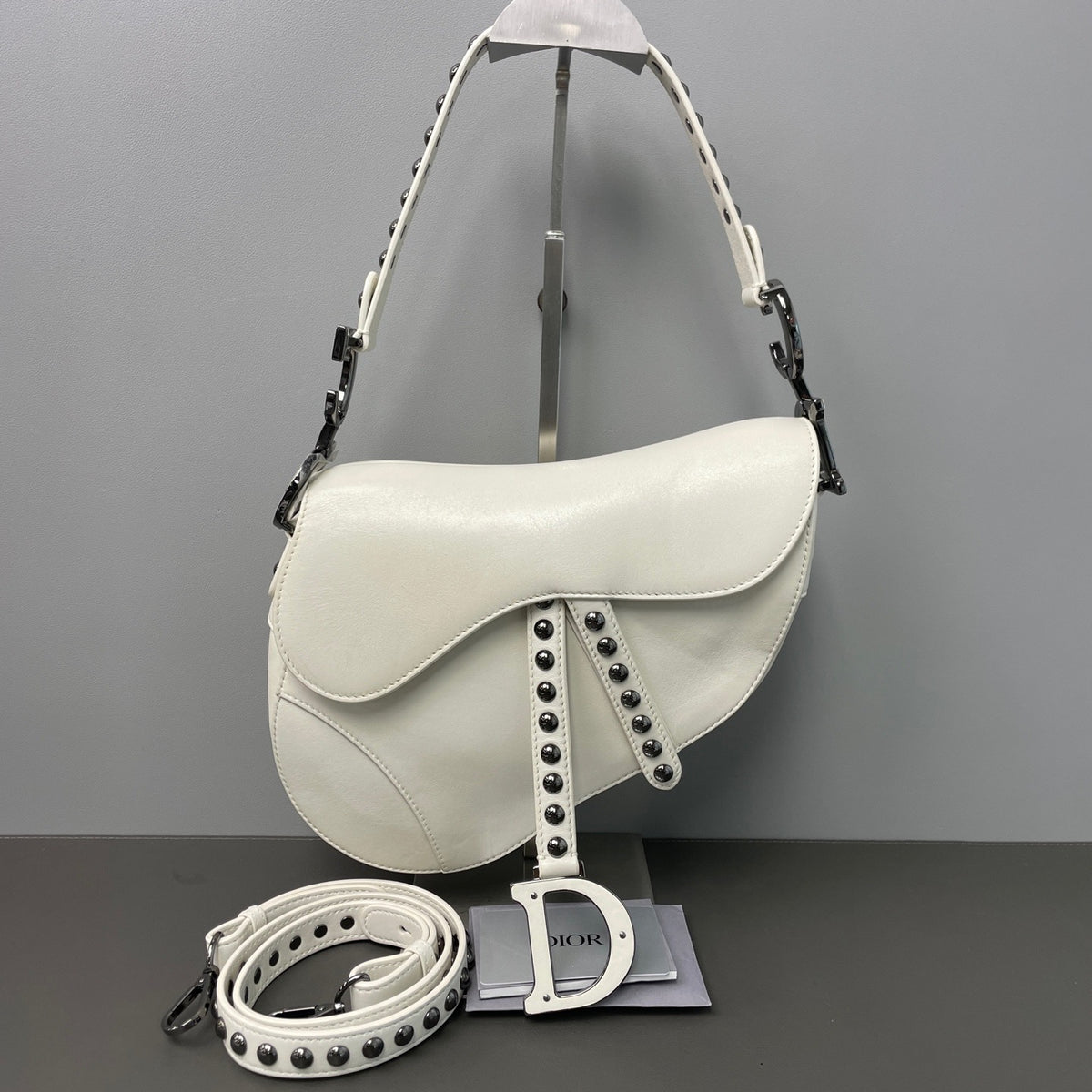 Dior - Saddle Medium - Leather - White - (medium)