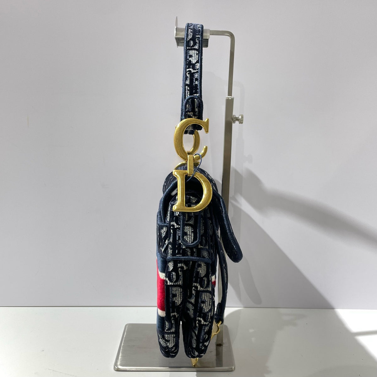 Dior - Saddle Medium - Velvet - Blue - (medium)