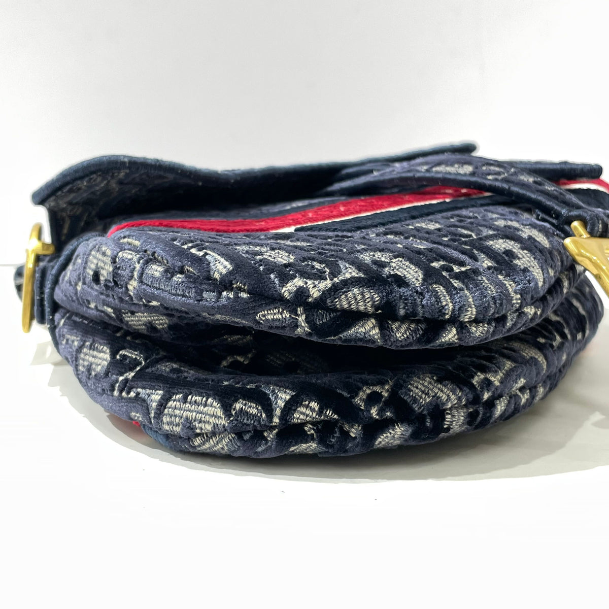 Dior - Saddle Medium - Velvet - Blue - (medium)