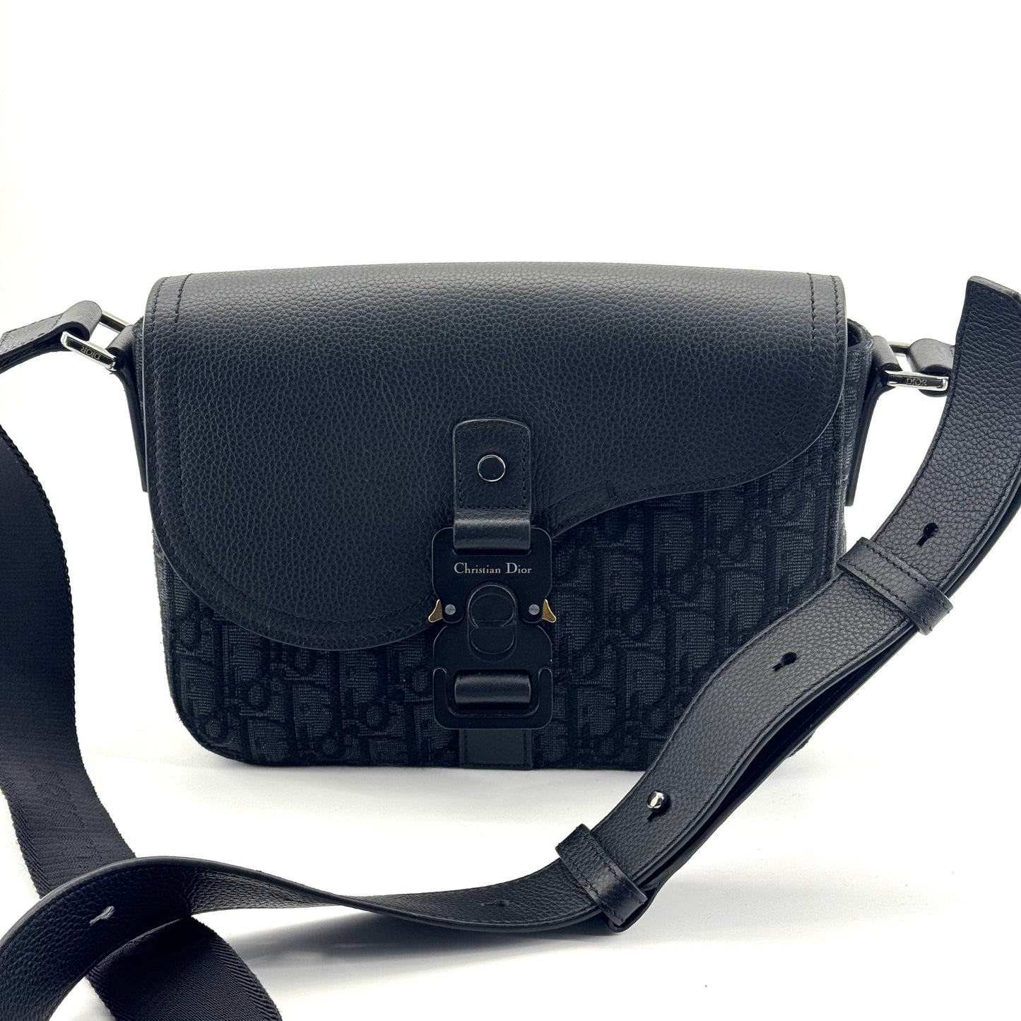 Dior - Saddle Messenger Bag - Cloth - Black - (small)