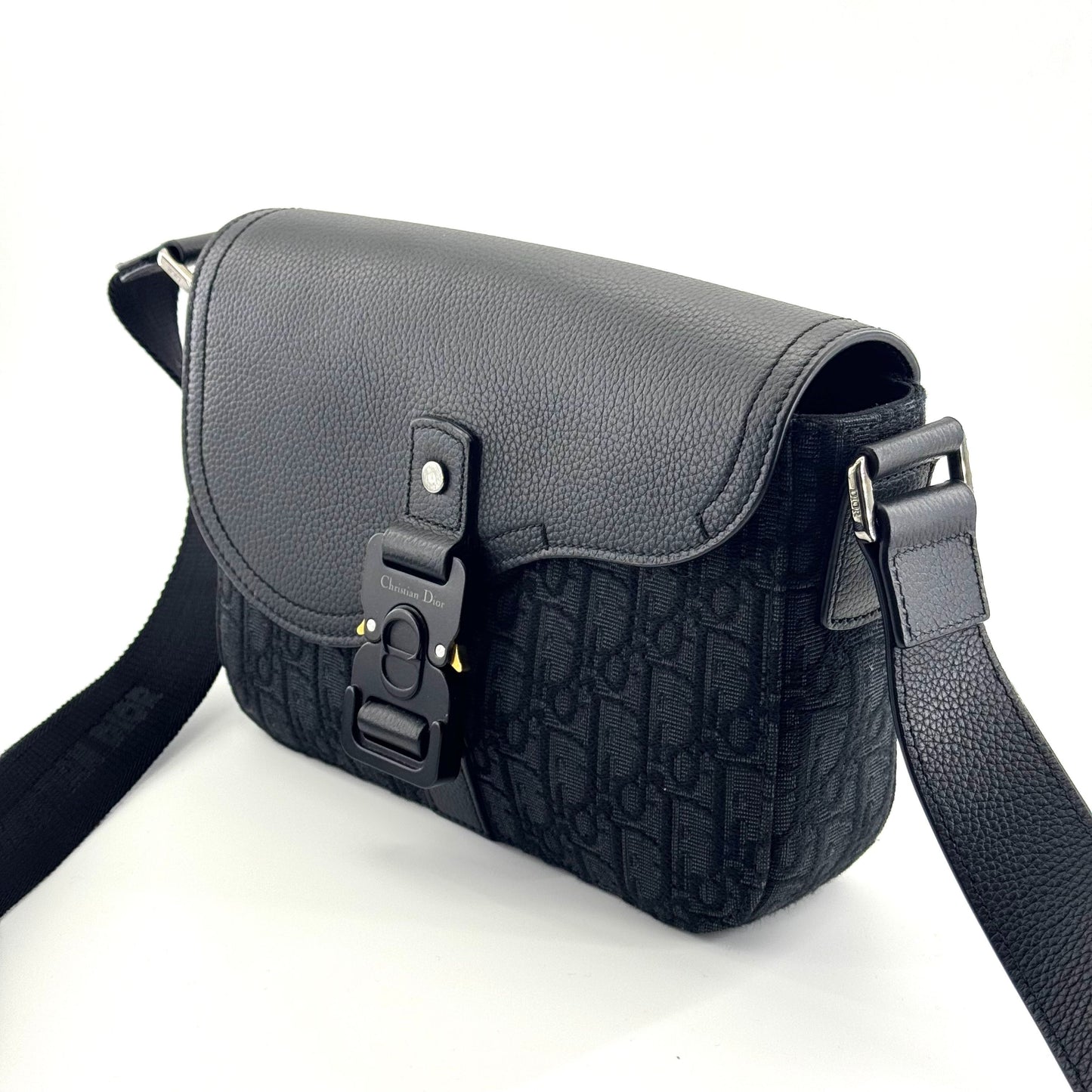 Dior - Saddle Messenger Bag - Cloth - Black - (small)