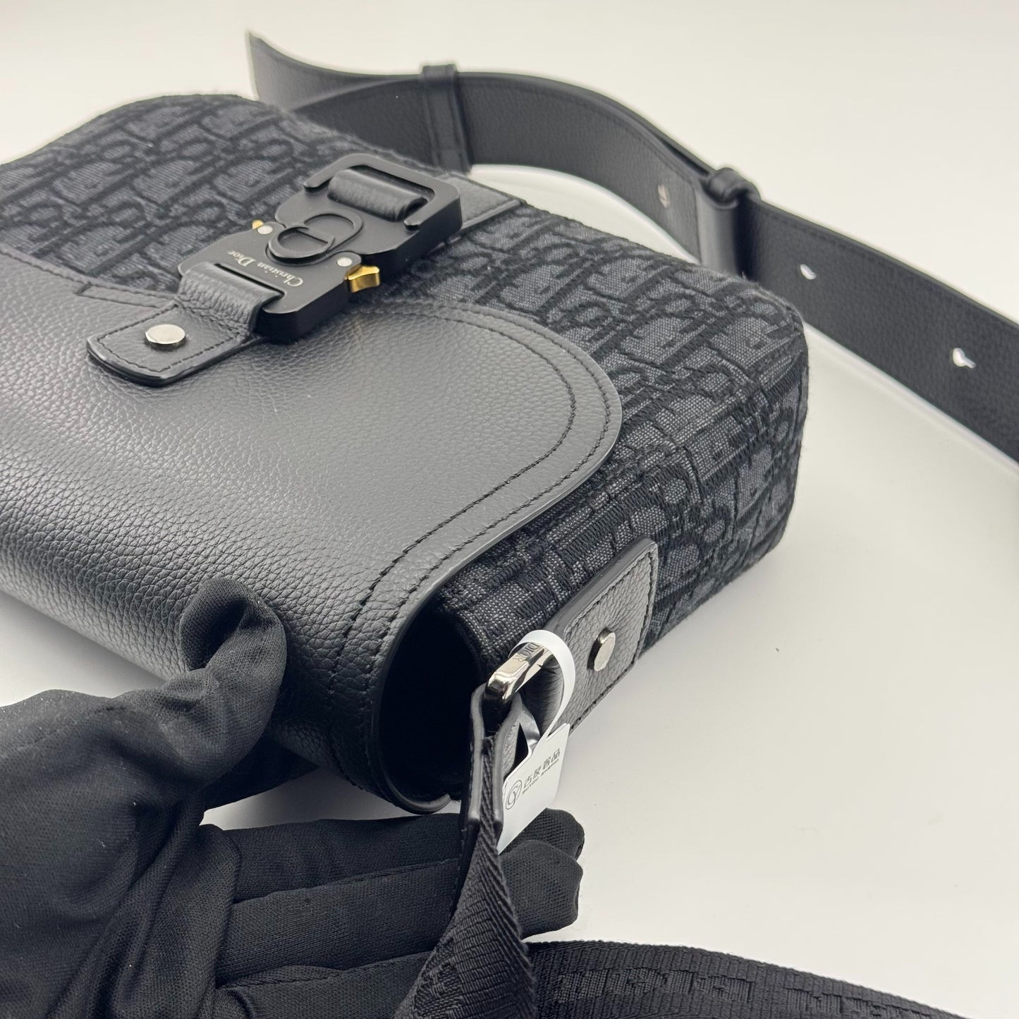 Dior - Saddle Messenger Bag - Cloth - Black - (small)