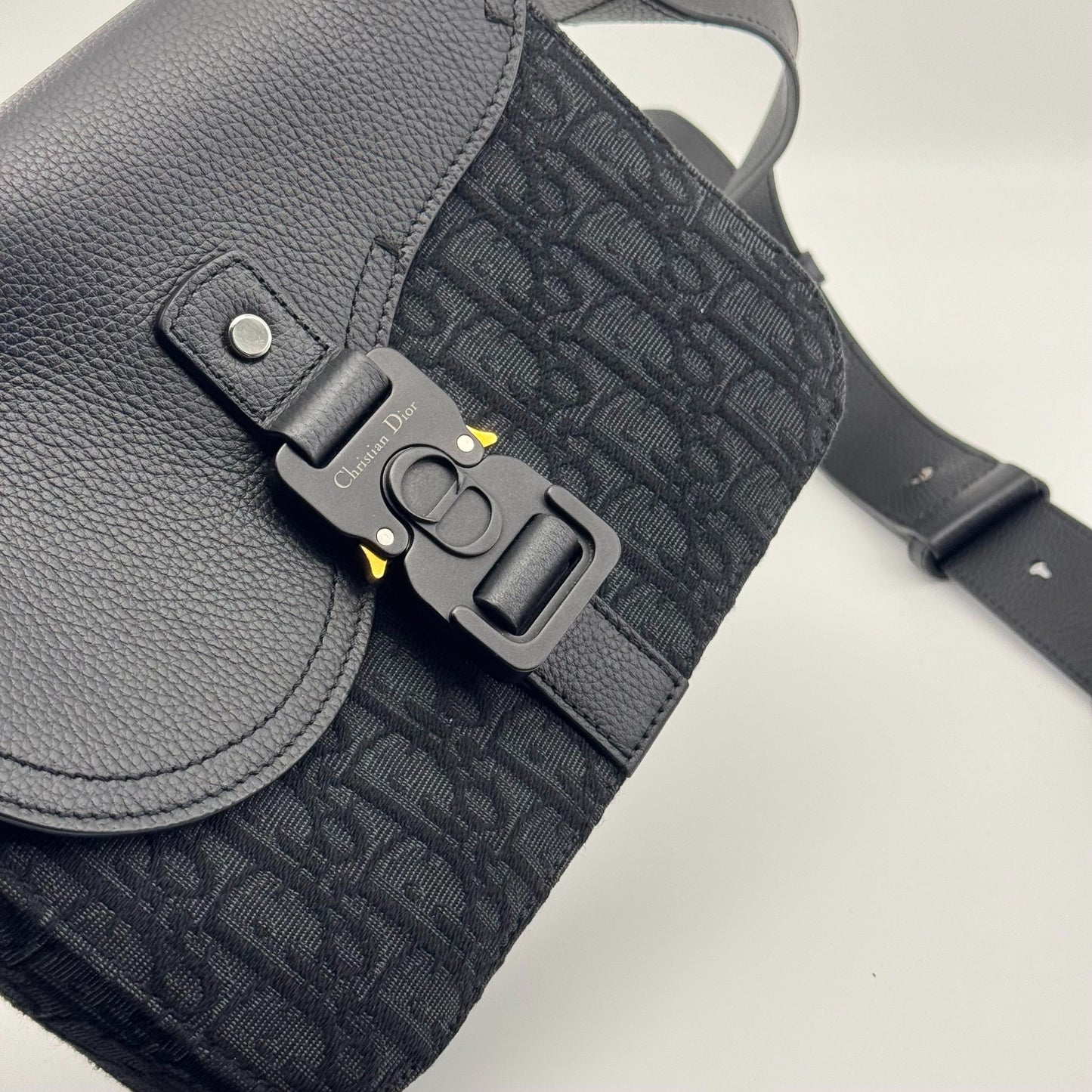 Dior - Saddle Messenger Bag - Cloth - Black - (small)