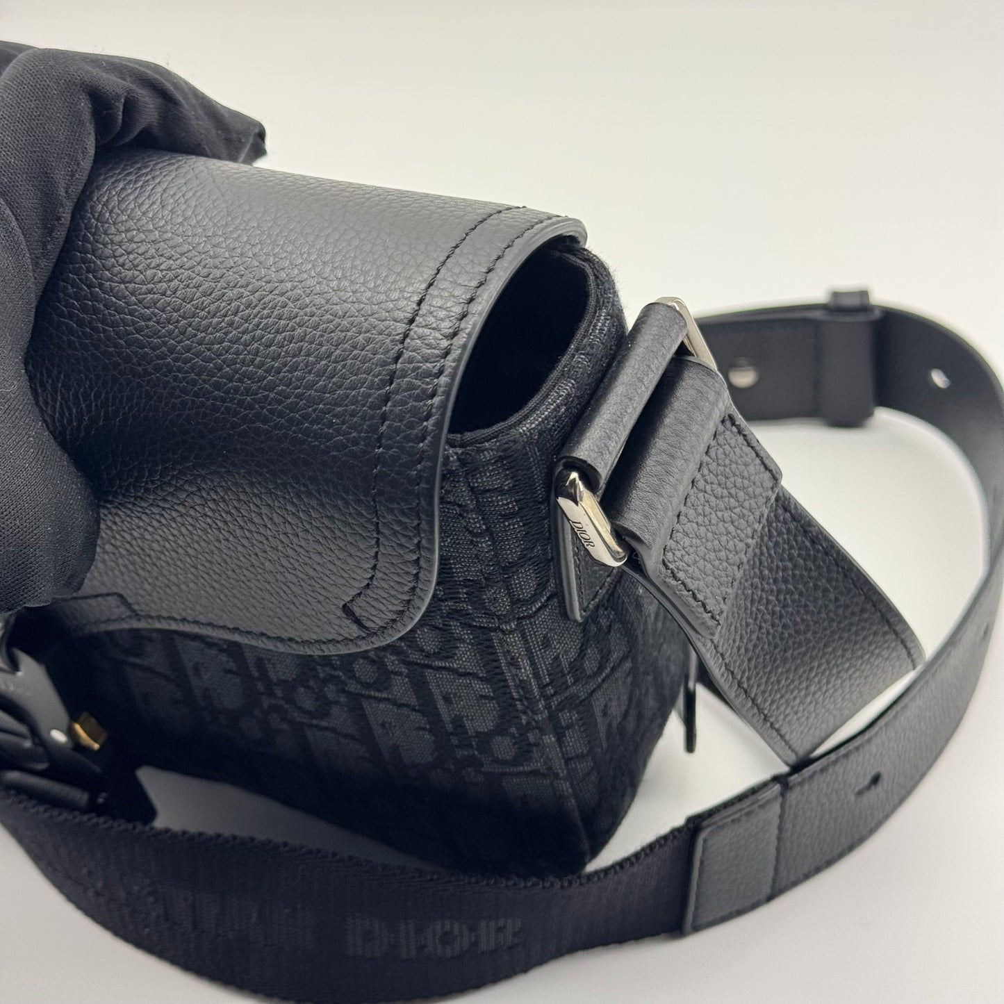 Dior - Saddle Messenger Bag - Cloth - Black - (small)