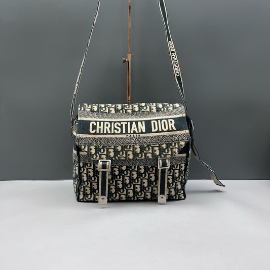 Dior - Saddle Messenger Bag - Cloth - Green - (Other)