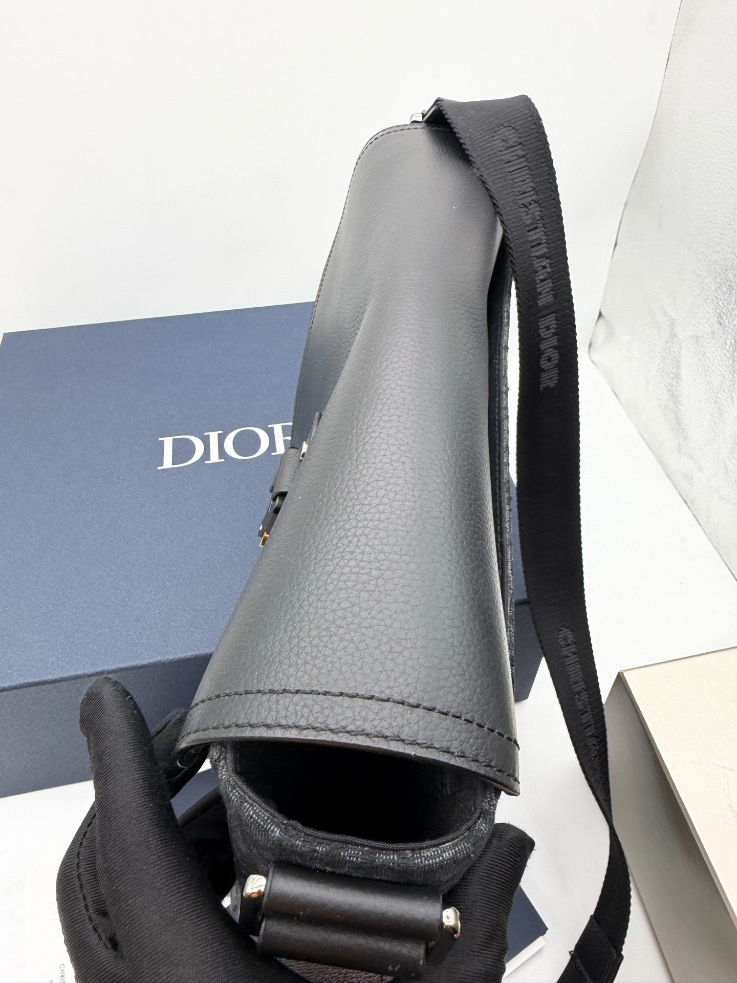 Dior - Saddle Messenger Bag - Fabric - Black - (small)