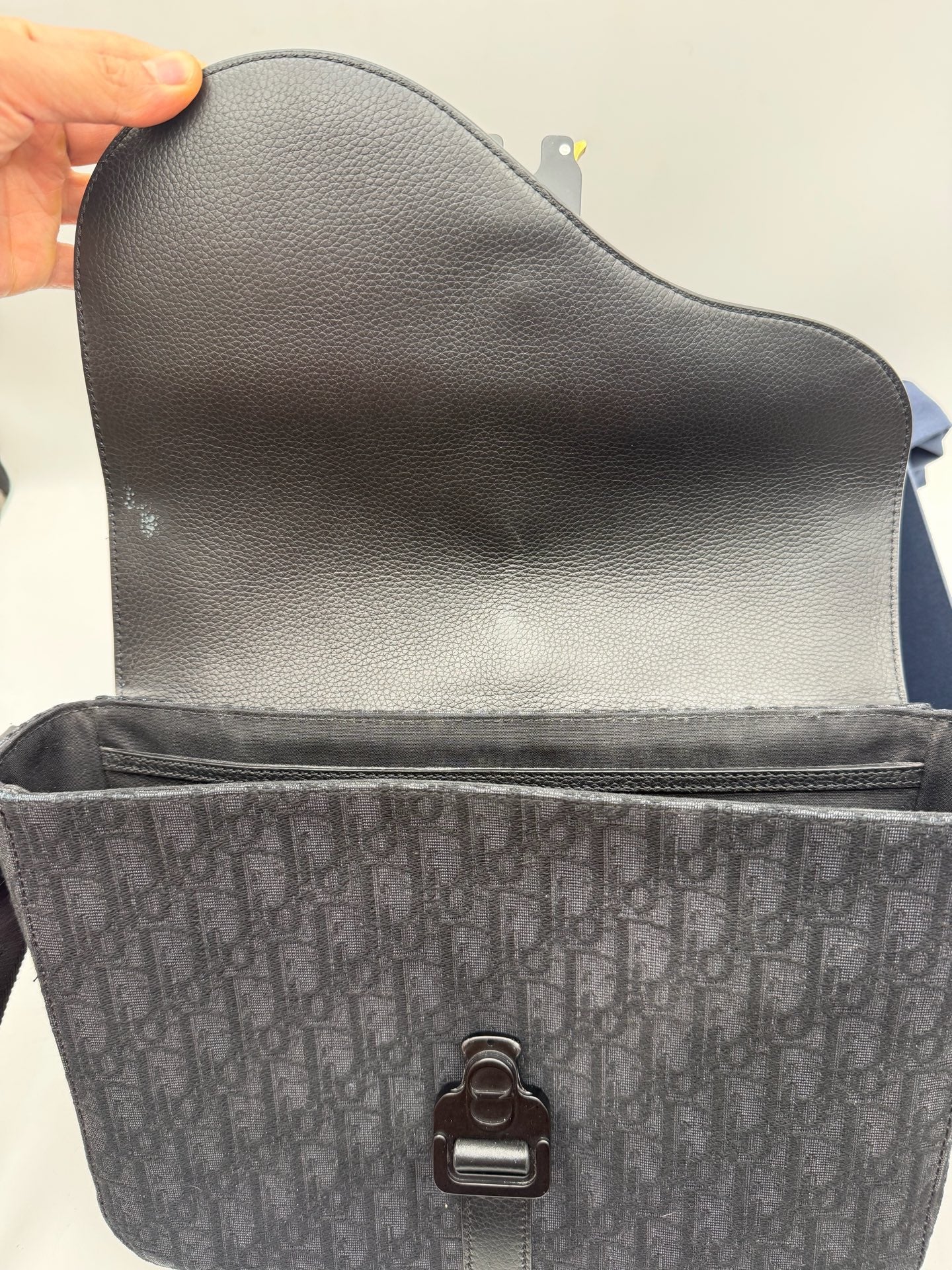 Dior - Saddle Messenger Bag - Fabric - Black - (small)